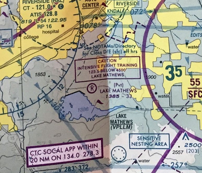 La Terminal Area Chart